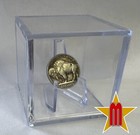 New Championship Ring Case   Stand Coin Small Display Box Clear Holder 2x2x2