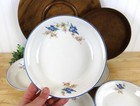 Set Of 6 Bluebird Bowls 8   Homer Laughlin   Rare Vintage Ironstone   F907