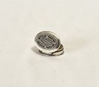 Vintage Sterling Silver Pill Box Inset With Marcasites