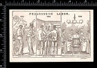 Political  Rare 1886 Progressive Labor Vs Capital Plymouth Rock Pants Trade Card