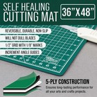 36  X 48  Green black Self Healing 5-ply Double Sided Durable Cutting Mat