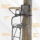 15 5  Lightweight Hunting Tree Stand Ladder  Shooting Rail Climbing Mesh Seat