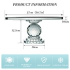 11  Crystal Glass Cake Stand Table Party Birthday Wedding Cake Display Holder