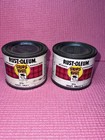 2- Rare Vintage Nos Full  Rust-oleum Half 1 2  Pints Paint Sample Cans