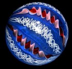 Perry Kenin Glass Marble 2 379 -dark Cherry   Faded Blue Jeans-white Lace fast