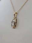 2ct Round Simulated Diamond Pendant Necklace In 14k Yellow Gold Sterling Silver