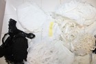 Over 50 Yards Lot Of Modern   Vintage Lace Yardage Pieces-black  White  Ivory   