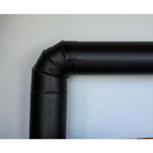 6 In  X 6 In  Black Stove Pipe Elbow