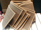 Padoor Non Slip Woven Stair Treads Rubber Backing Stair Runners 7pc Beige 8 X 30