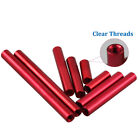Aluminum Alloy Round M3 Through Threaded Standoff Spacer Sleeve Rod 6-100mm Nuts