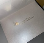 Papyrus Boxed Christmas Cards - Velvet Black   Gold Trees 10 Count