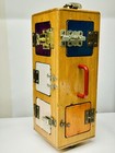 Vintage Handmade Wooden Educational Lock   Latch Box Toy