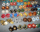 Great Lot  40  Pair  Vintage  Bead Cluster Earrings  All Clip  Many Colors
