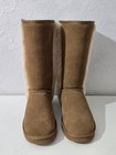 Bearpaw Kendall Brown Suede Tall Winter Snow Shearling Boots Faux Fur Women 10