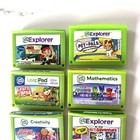 10 Leap Frog Leappad Explorer Learning Game Lot Disney Pet Pals Art Read Math