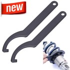 2pcs Of Universal Coilover Steel Spanner Wrench Shock Adjustment Tool Black Us