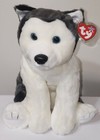 Ty Beanie Buddy Large Nanook The Husky Dog  10 Inch  Mwmts Plush Stuffed Toy