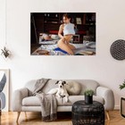 503470 On Floor Hd Nudes Hot Sexy Cute Photo 16x12 Wall Print Poster