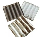 Sale  100 Pcs  Rustic Reclaimed Corrugated  6in X 6in  Barn Metal