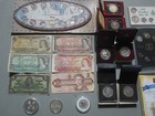  nice Lot  Canadian Coins And Currency Collection   Some Silver   Free Shipping