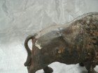 Vtg Buffalo Bison Still Penny Coin Cast Iron Bank Screw 8 x5  Original Patina
