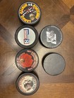      Vintage Hockey Puck Lot     Portland Winter Hawks  Ihl  Grizzlies  Inaugural       