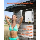 Uimoso 5l Propane Tankless Water Heater Instant Rv Camping Portable W  Pump Kit