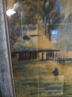 Antique Framed Oriental Home Overlooking Lake Bonzi Tree s Painted Silk Squares