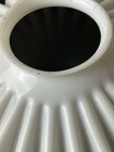 Vintage Antique White Milk Glass Petticoat Ruffled Lamp Oil Shade Replacement 