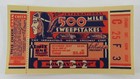 1932 Indy 500 Ticket Sticker 20th International 500-mile Sweepstakes Race