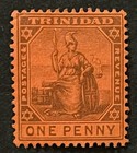 Travelstamps  1904-1906trinidad Stamps Scott  93 Mint  Original Gum Hinged Mogh