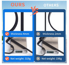 2pcs Black Pool Pole Hangers  Adjustable Heavy Duty Swimming Pool Fence Hooks 