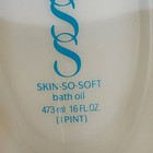 Vintage Avon Skin So Soft Original Formula Bath Oil 16 Oz 50  Full   Avon 1986