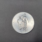 Vintage Adult Heads Tails Novelty Token Coin Oh Ah Cartoon Couple Aluminum Round