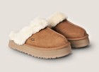 New In Box Women s Ugg Brand Disquette Platform Slippers Shoes Chestnut  1122550