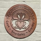 Exclusively Irish Claddagh Round-shaped Wall Hang - Rose Gold