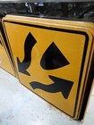 Huge 3 Feet 2 Way Median   two Way Median Aluminum Road highway street Sign