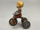 Vintage Tin Kiddy Cyclist Wind Up Toy