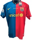 Lionel Messi Signed Nike Uefa Jersey Barcelona Beckett