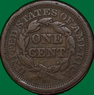 1852 Braided Hair Large Cent Very Fine Vf Coin  35667