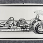1976 Aa Top Fuel Dragster Original Poster Rare Street Graphics Goodyear Vintage