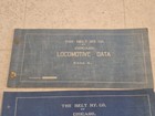 Lot 2 The Belt Ry  Railway Of Chicago Locomotive Data Blueprint Diagram Book 2