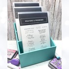 Crafty Caddy 3d Printed Craft Rubber Stamps Dies Paper Packs Organizer Teal