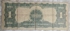 1899  1 Silver Certificate Black Eagle Note Large Size Currency Speelman White
