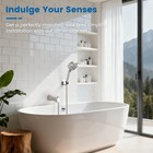 Bathtub Faucet With Filtered Handheld Shower Head  6 Spray Modes From Rain To Po