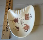 Vintage Mid-century Modern Ceramic Ashtray   tea Time  