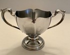Vintage Krome Kraft Farber Bros Footed Creamer And Sugar Bowl Good Condition