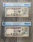 Lot Of 2 Iraq 50000 Dinars Banknotes P-103 Tap Authenticated Unc 100k Iqd   