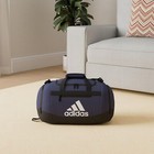Adidas Unisex Defender 4 0 Gym Duffel Bag For Men And Women  Team Navy Blue     