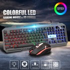 104 Key Wired Luminous Gaming Keyboard   Mouse Combo  Metal  Mechanical Feeling